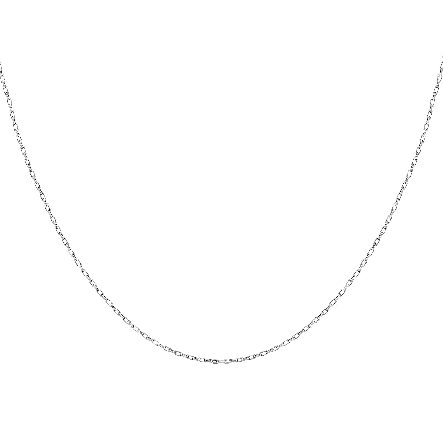 9K White Gold  Chain (Size - 18),  Gold Wt. 1.8 Gms