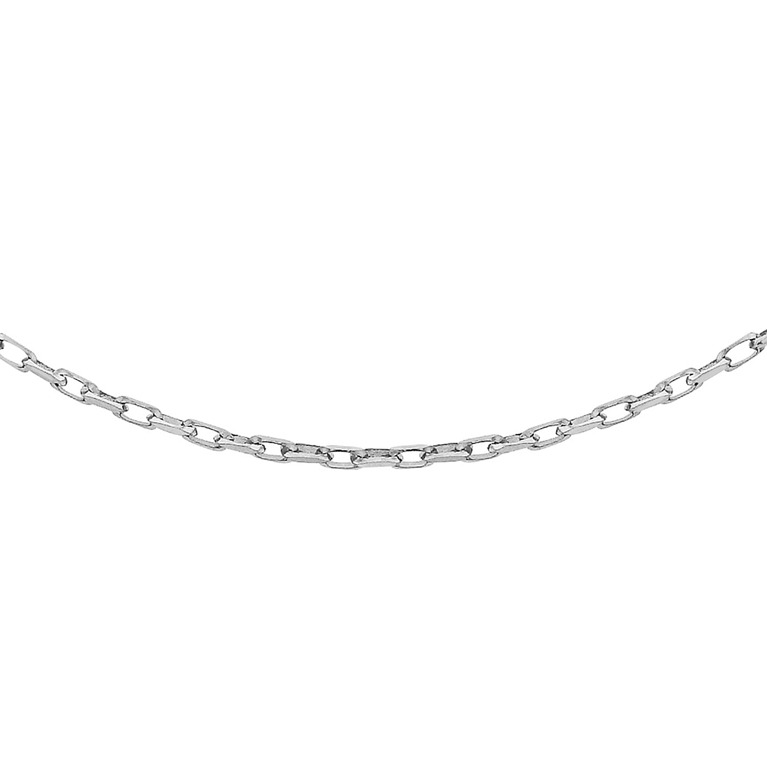 9K White Gold  Chain (Size - 18),  Gold Wt. 1.8 Gms