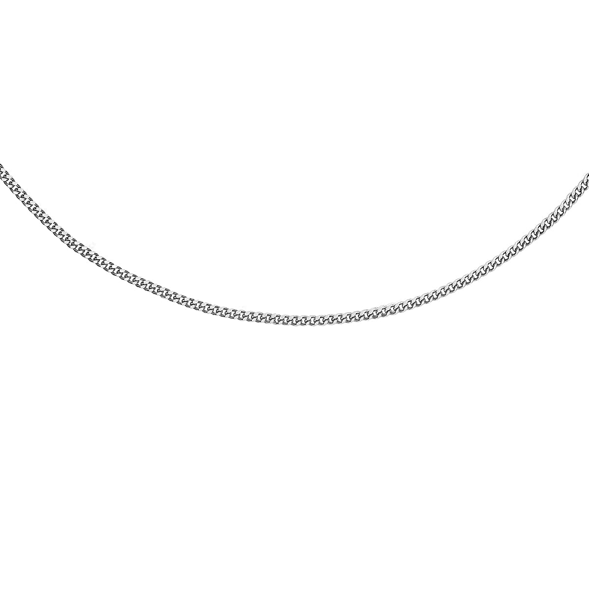 9K White Gold  Chain (Size - 16),  Gold Wt. 1.3 Gms