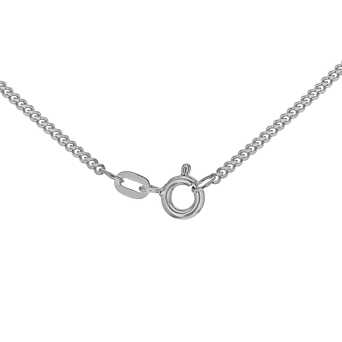 9K White Gold  Chain (Size - 16),  Gold Wt. 1.3 Gms