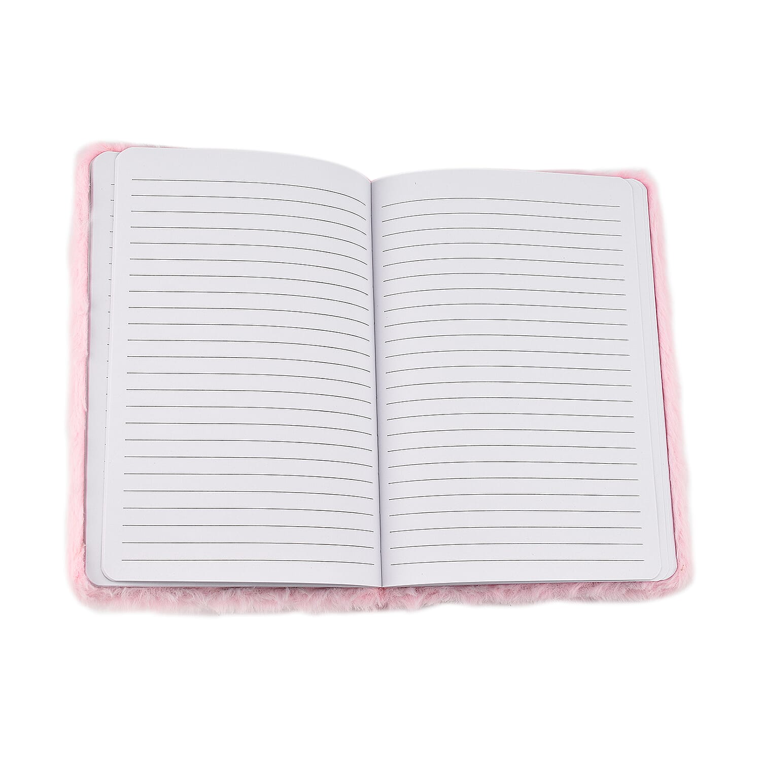 Fluffy Cover 3D Elephant Pattern Notebook (80 Pages)