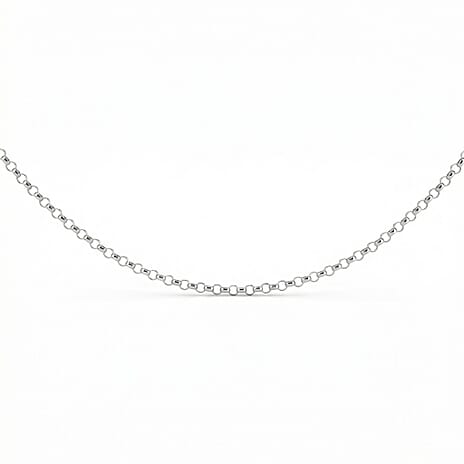 9K White Gold  Chain (Size - 18),  Gold Wt. 1.1 Gms