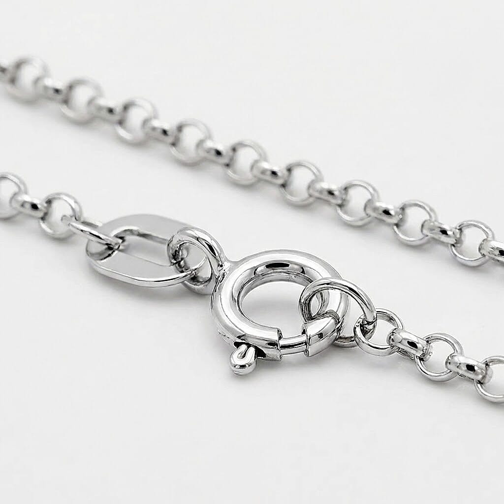 9K White Gold  Chain (Size - 18),  Gold Wt. 1.1 Gms