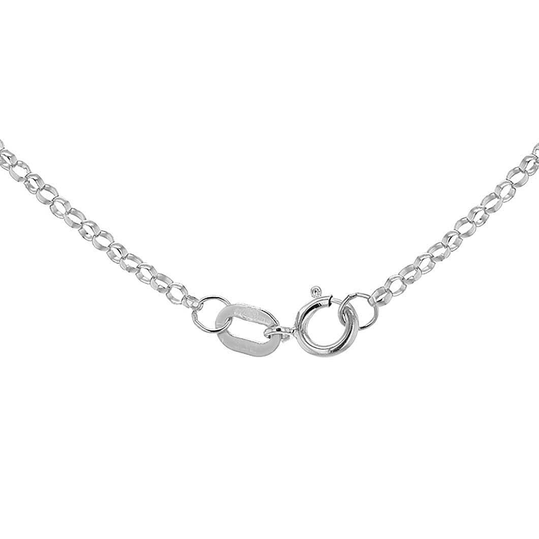 9K White Gold  Chain (Size - 16),  Gold Wt. 0.94 Gms