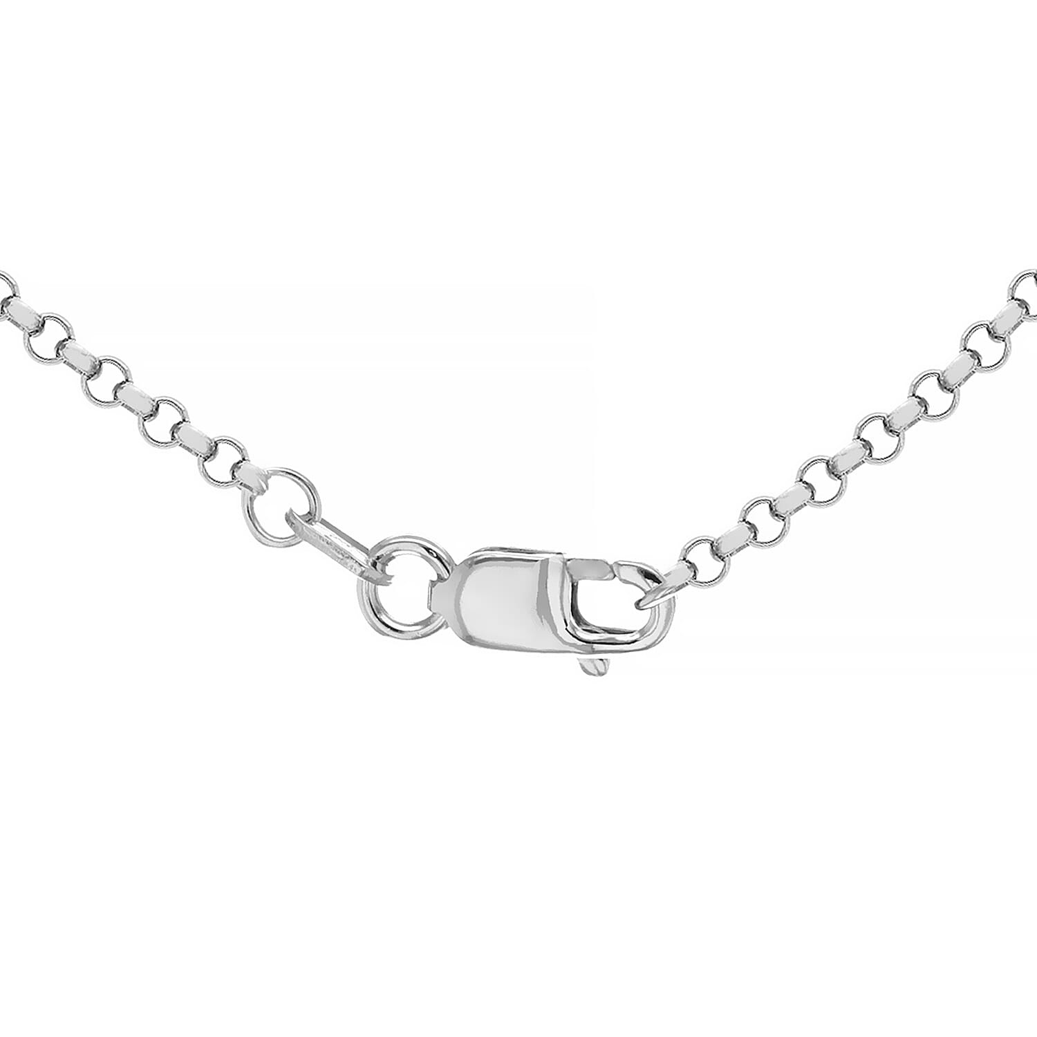 9K White Gold Chain (Size - 24), Gold Wt. 5.7 Gms 9K White Gold Chain (Size - 24), Gold Wt. 5.7 Gms