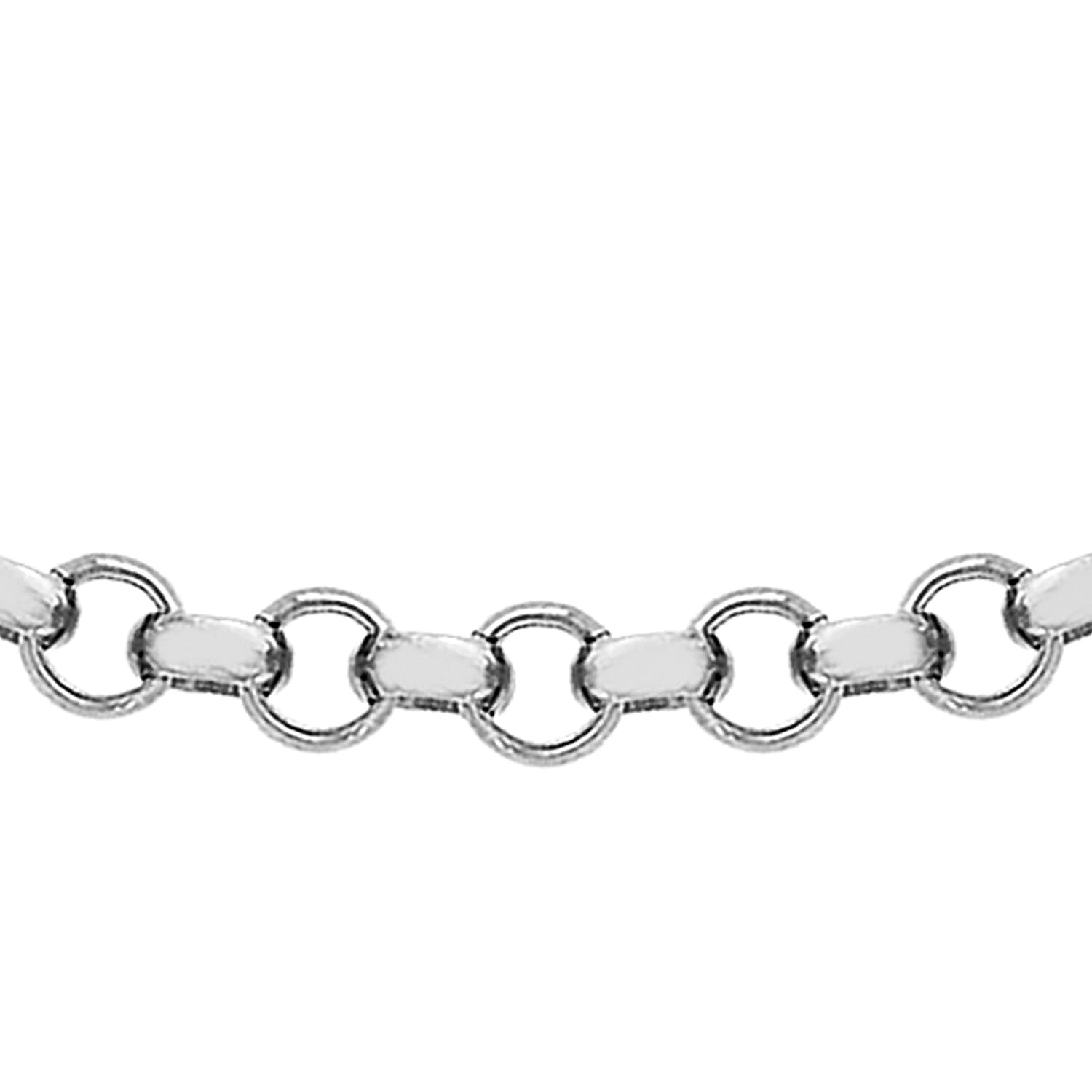 9K White Gold  Chain (Size - 20),  Gold Wt. 4.8 Gms