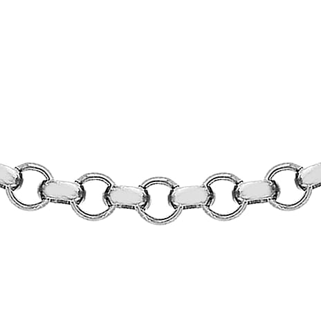 9K White Gold  Chain (Size - 20),  Gold Wt. 4.8 Gms