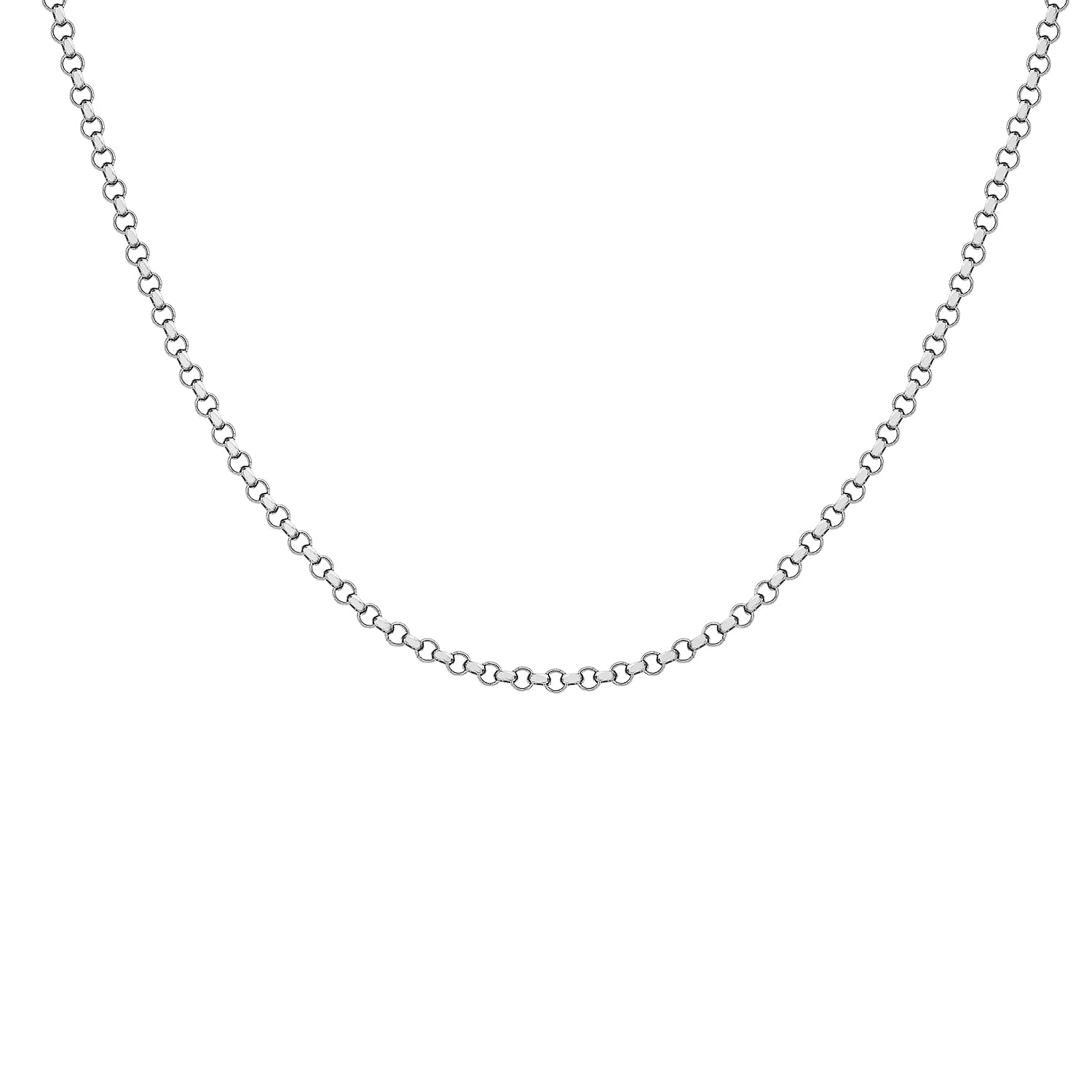 9K White Gold  Chain (Size - 20),  Gold Wt. 4.8 Gms