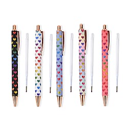 Set of 5 Pens with 5 pcs Replacement Ink