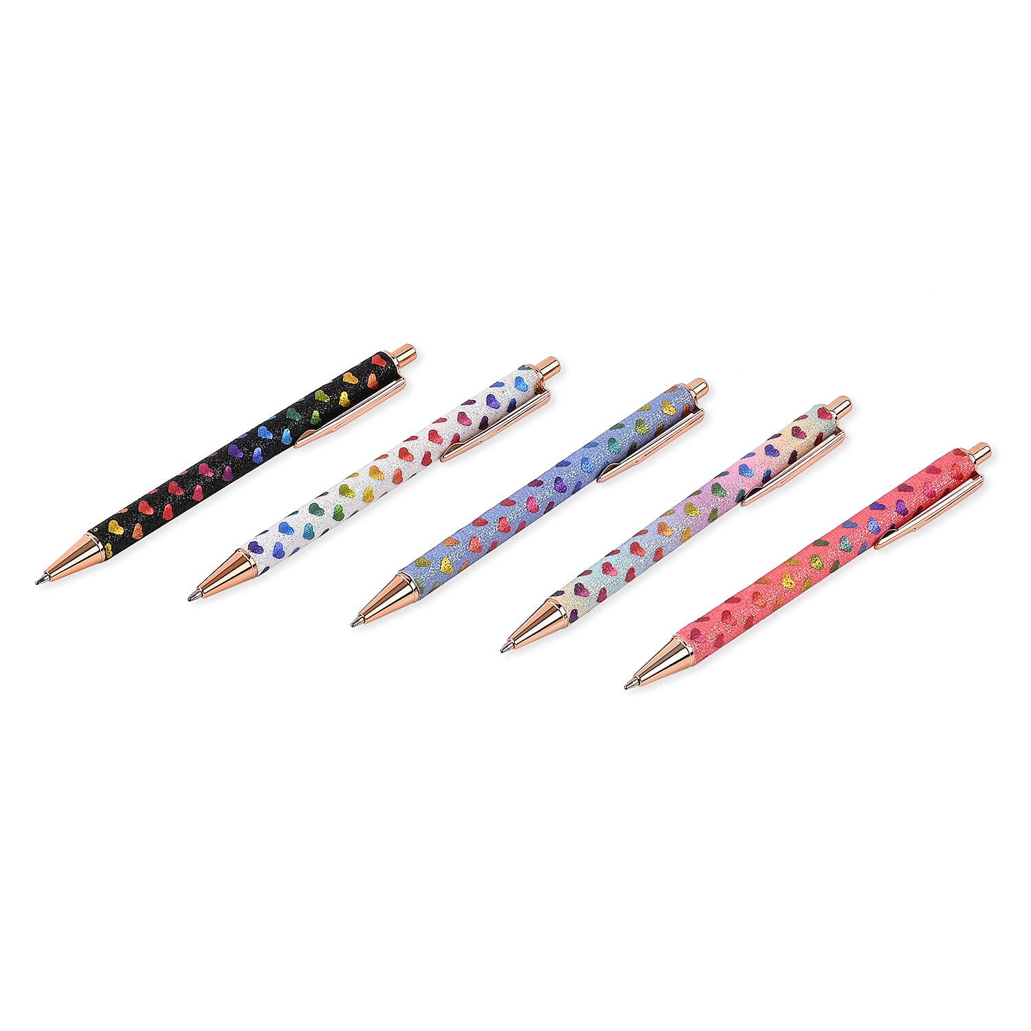  Set of 5 Pens with 5 pcs Replacement Ink
