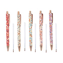 Set of 5 Pens with 5 pcs Replacement Ink