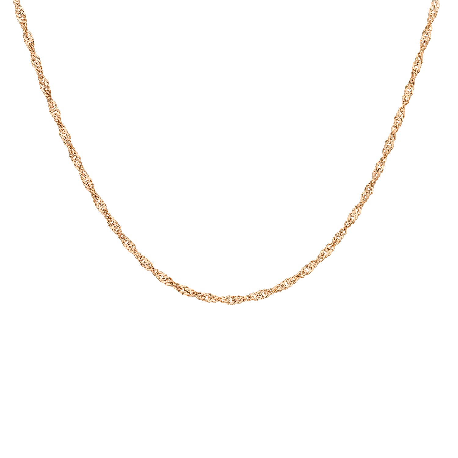 9K Rose Gold  Chain (Size - 24),  Gold Wt. 1.2 Gms