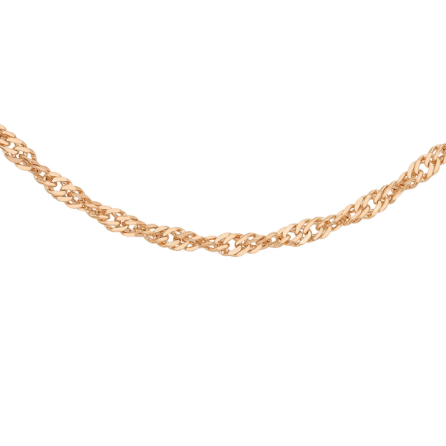9K Rose Gold  Chain (Size - 24),  Gold Wt. 1.2 Gms