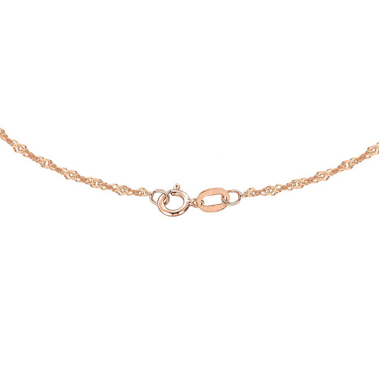 9K Rose Gold  Chain (Size - 24),  Gold Wt. 1.2 Gms