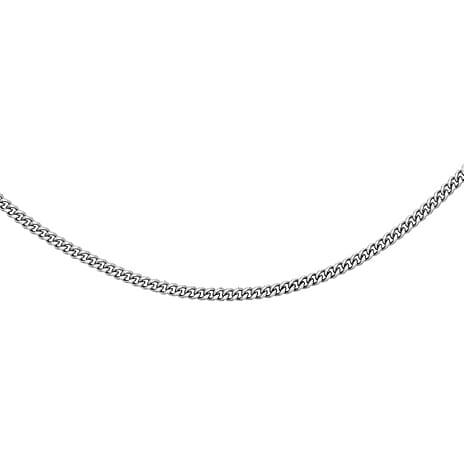 9K White Gold  Chain (Size - 24),  Gold Wt. 5.7 Gms