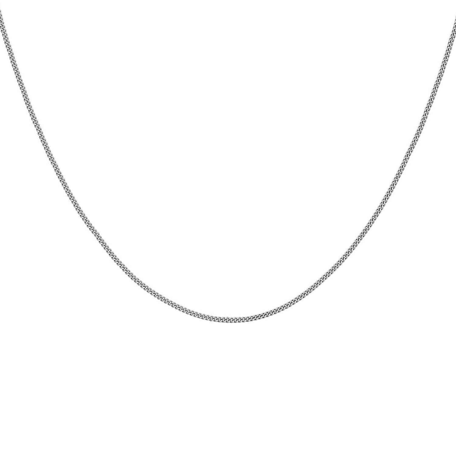 9K White Gold  Chain (Size - 20),  Gold Wt. 4.8 Gms