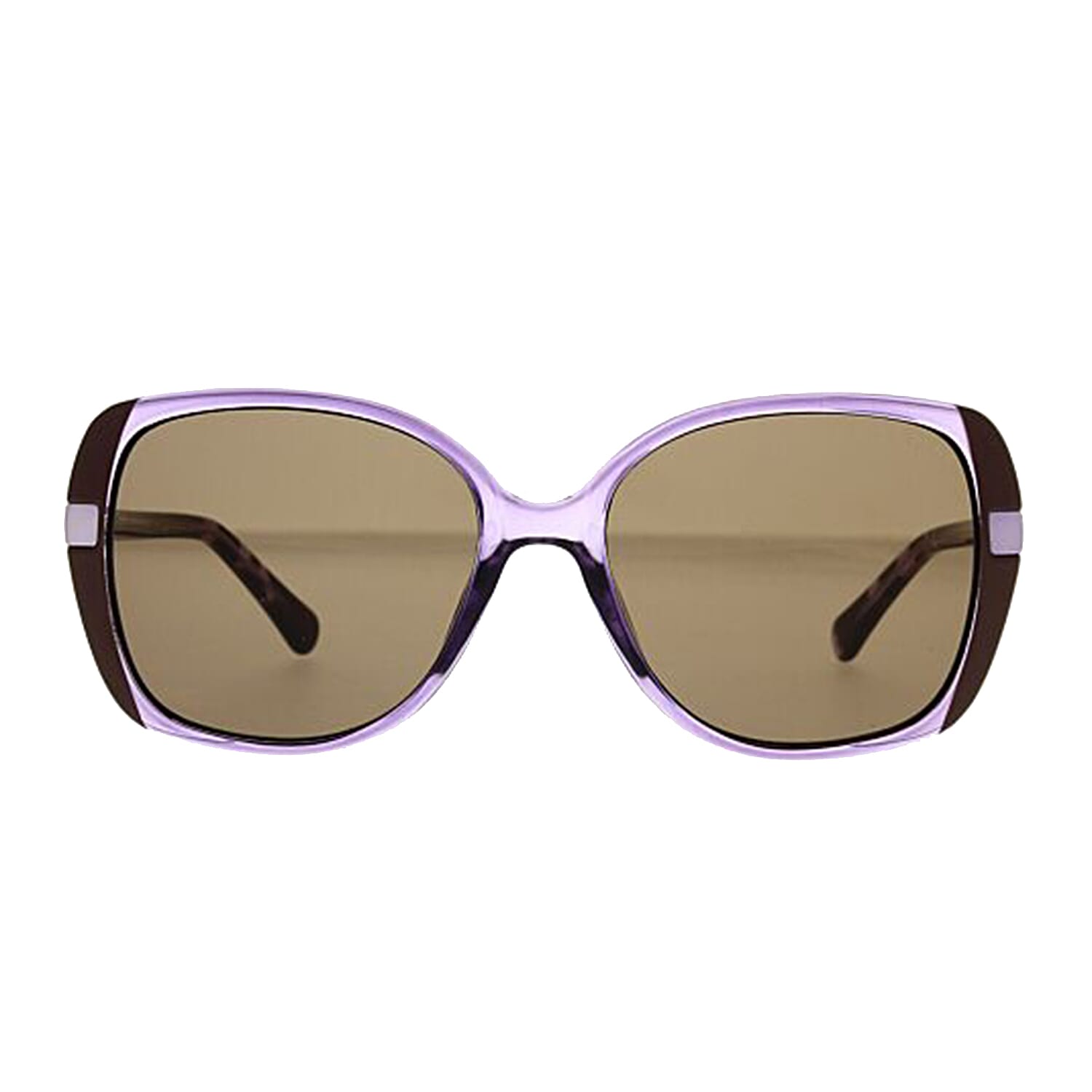 Radley Womens Square Acetate Over Sized Metal Trim Sunglasses - Brown