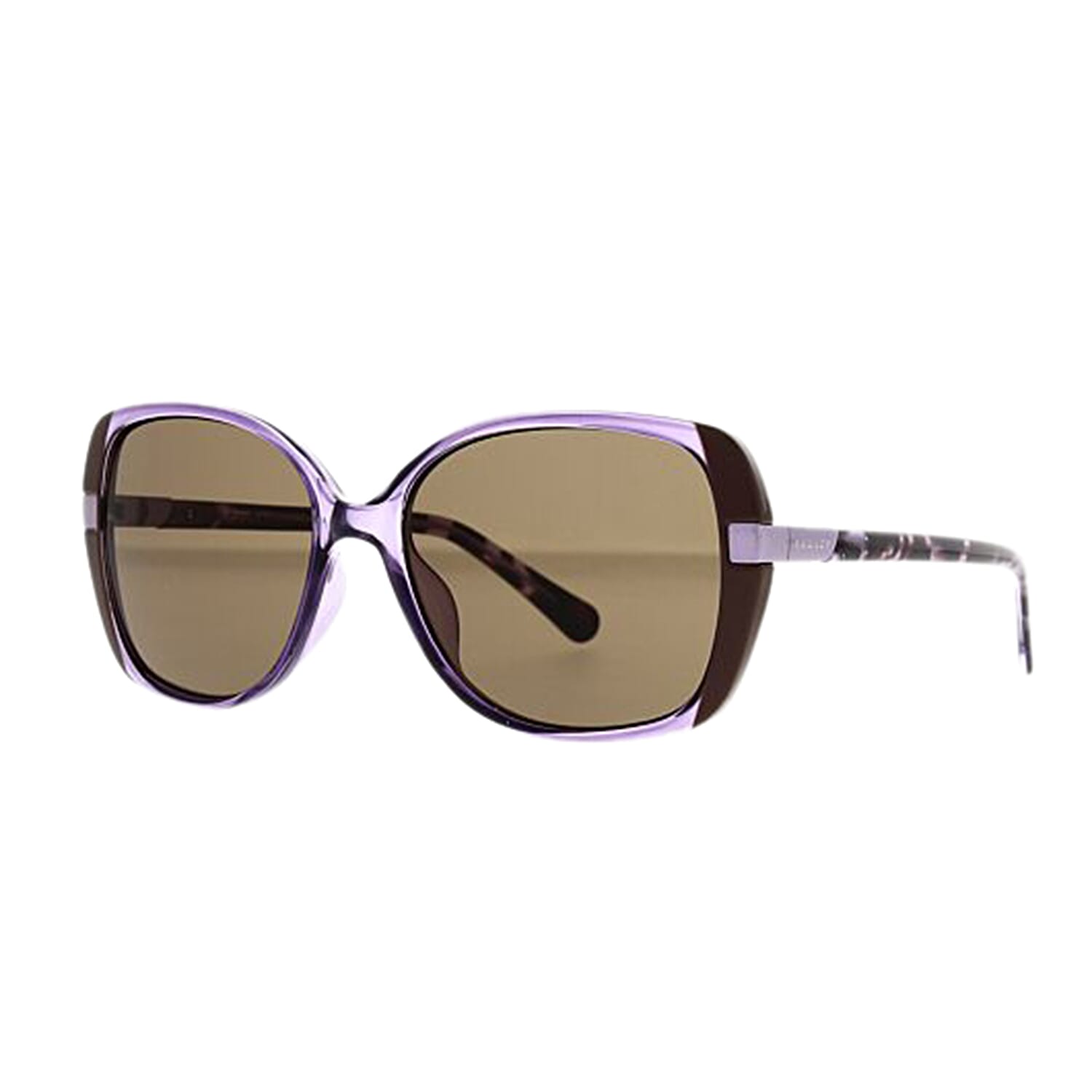 Radley Womens Square Acetate Over Sized Metal Trim Sunglasses - Brown