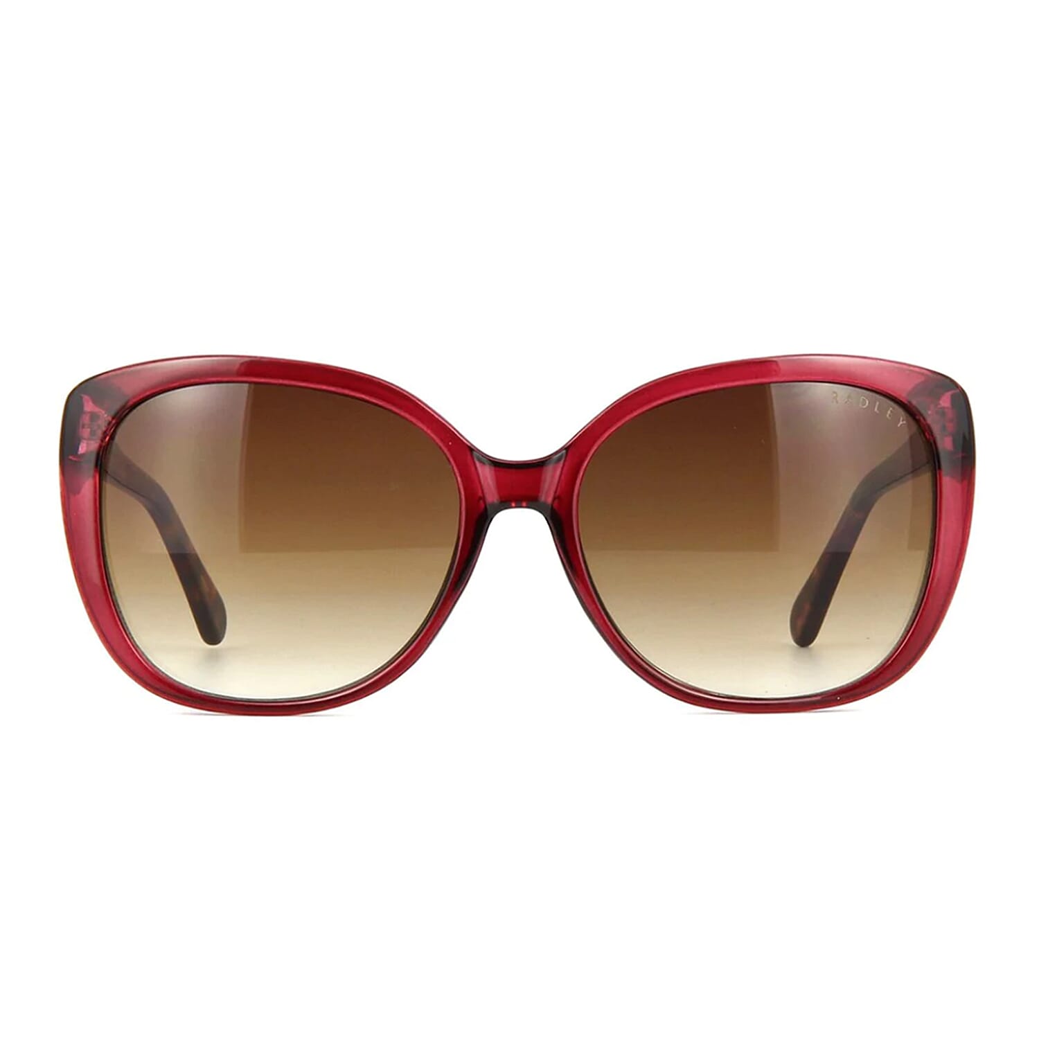 Radley Womens Square Over Sized Metal Trim Sunglasses - Red