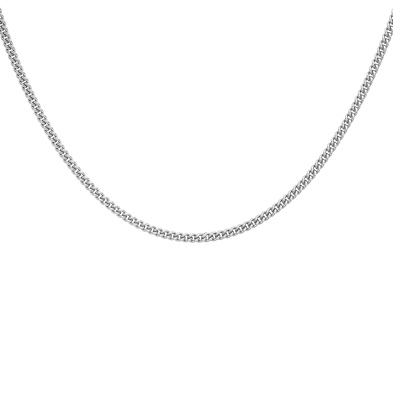 9K White Gold  Chain (Size - 20),  Gold Wt. 6.9 Gms