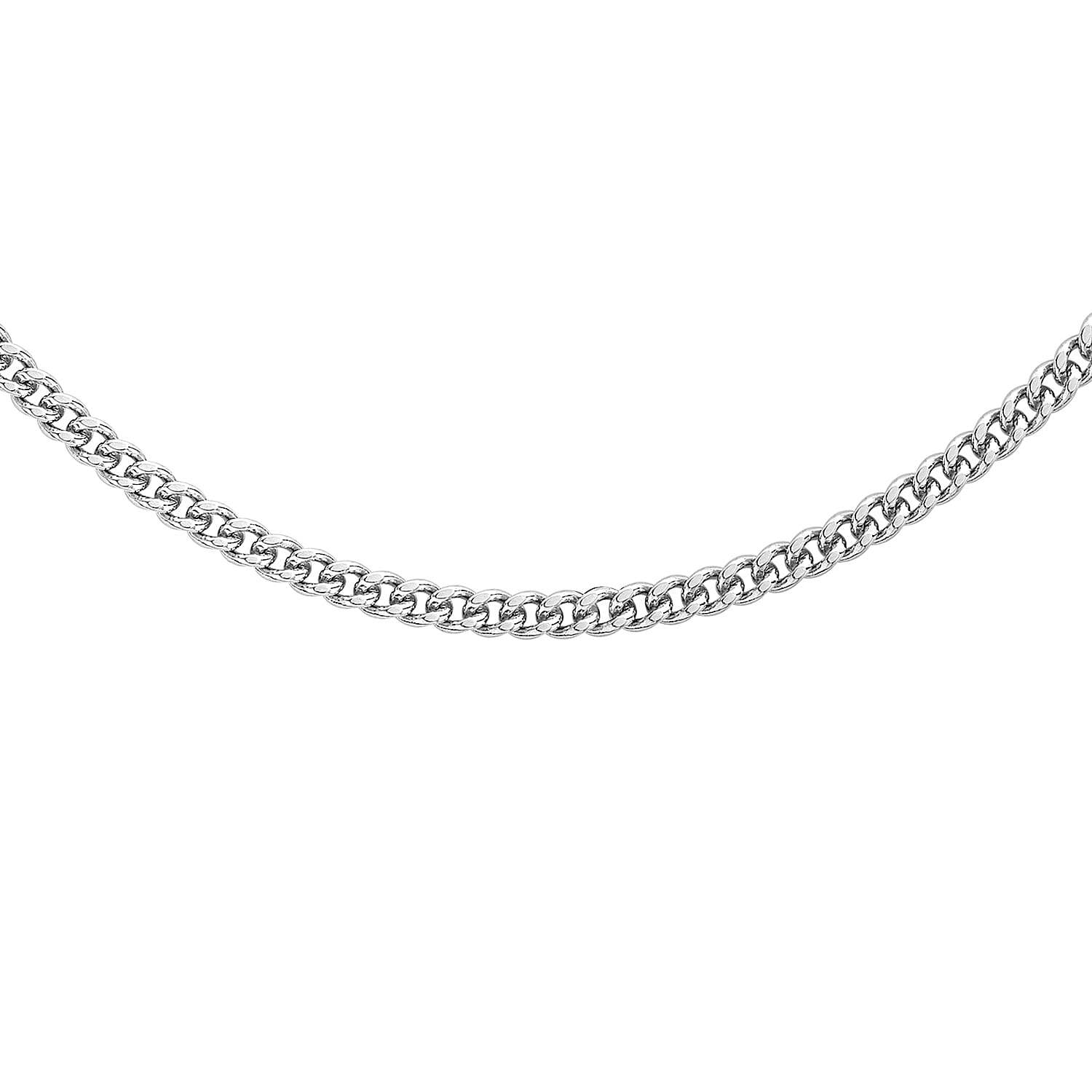 9K White Gold  Chain (Size - 20),  Gold Wt. 6.9 Gms