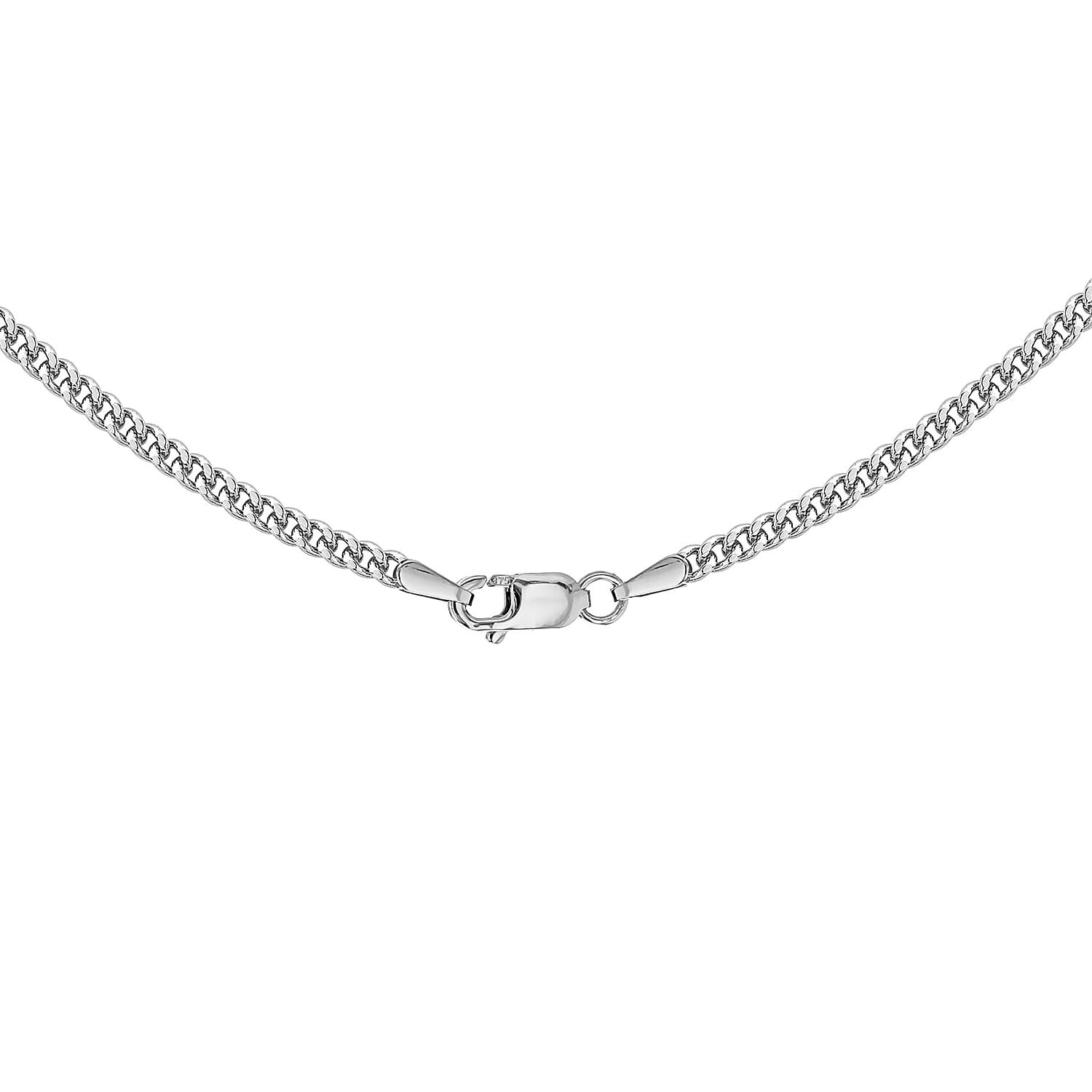 9K White Gold  Chain (Size - 20),  Gold Wt. 6.9 Gms