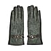 Closeout Deal - Printed Suede Screen Touch Winter Gloves - Green