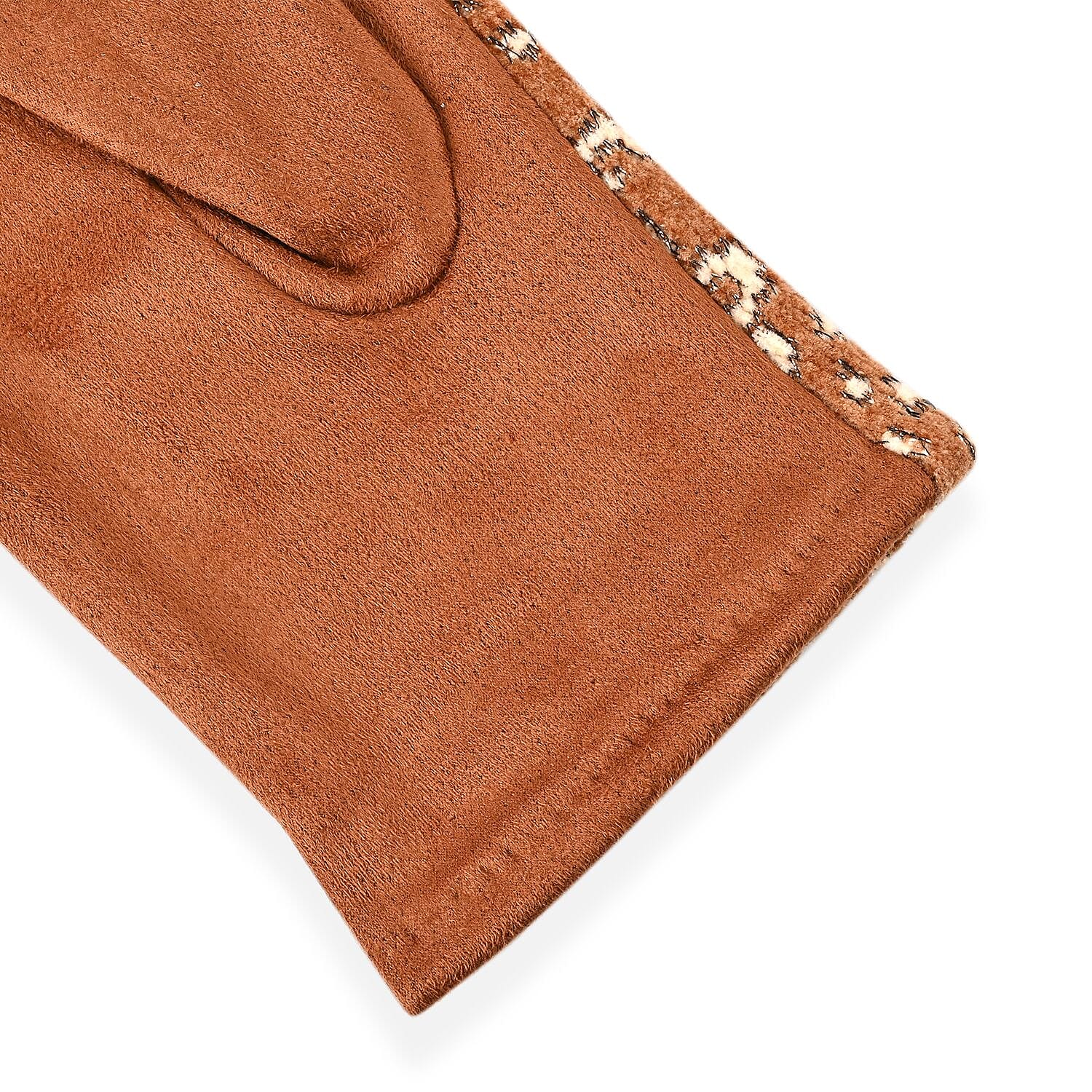 Leopard Pattern Warm & Lightweight Touch Screen Winter Gloves - Brown