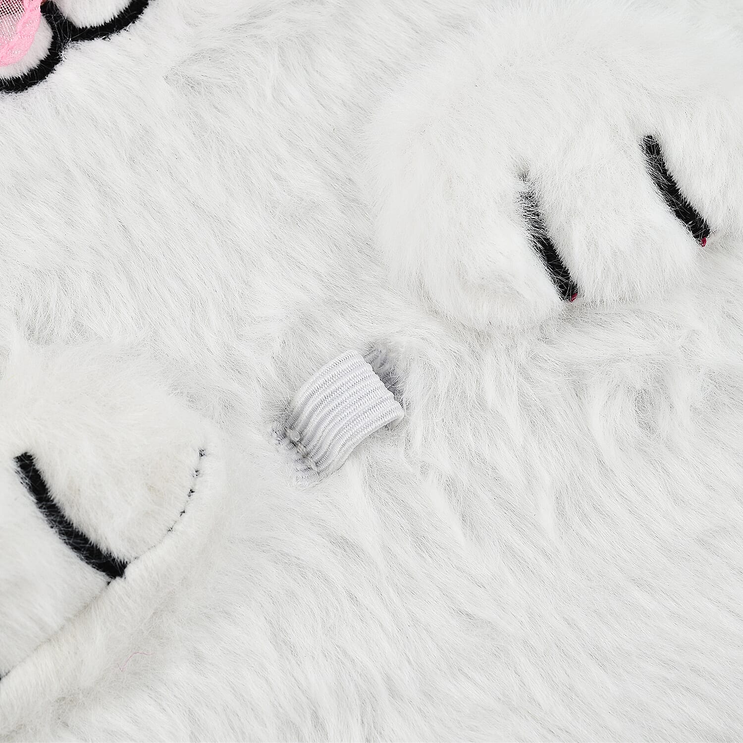 Fluffy Cover 3D Rabbit Pattern Notebook (80 Pages) - Pink