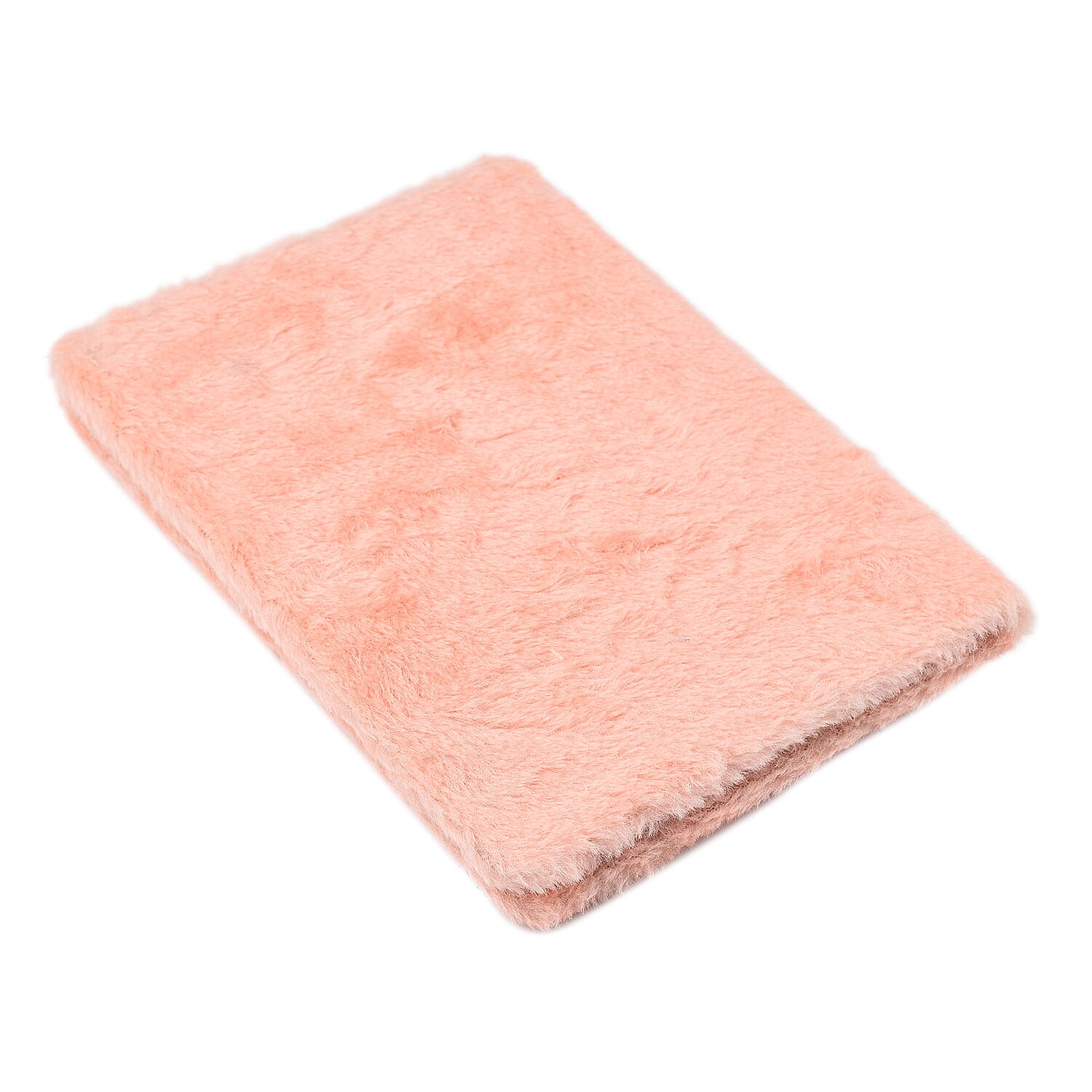 Fluffy Cover 3D Fox Pattern Notebook (80 Pages) - Orange