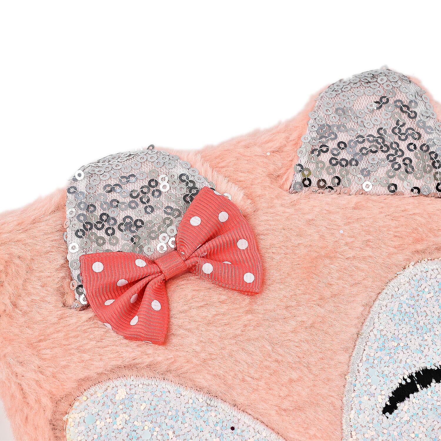 Fluffy Cover 3D Fox Pattern Notebook (80 Pages) - Orange