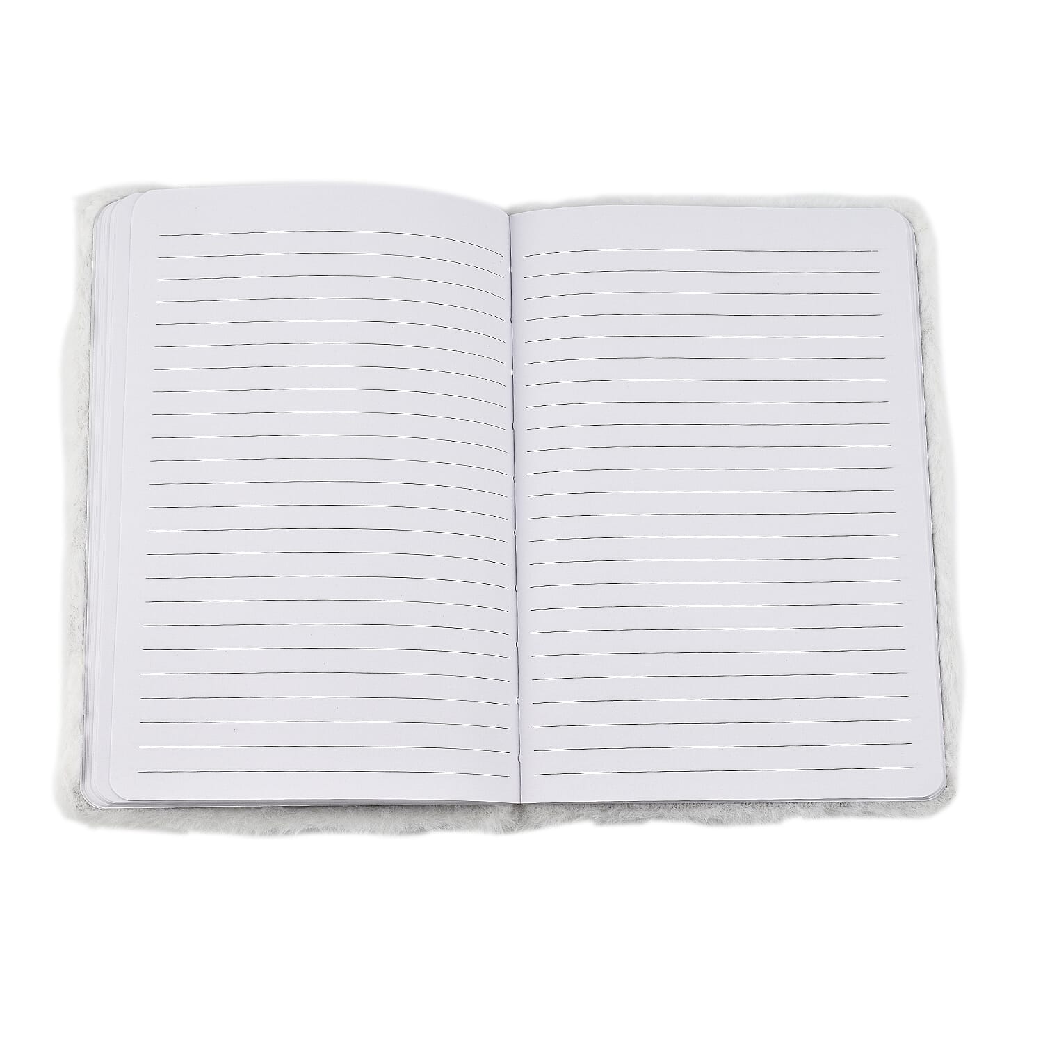 Fluffy Cover 3D Bear Pattern Notebook (80 Pages) - Multi