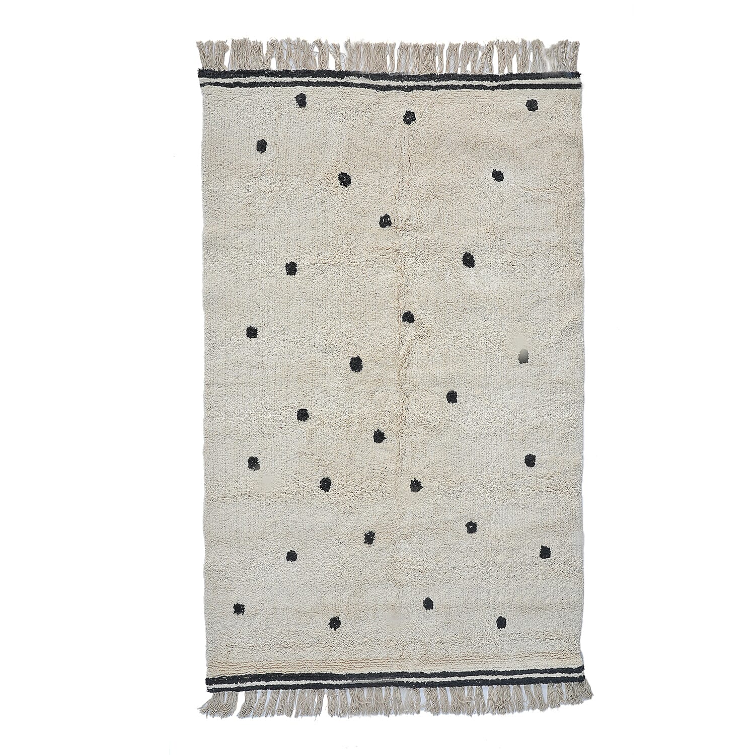  Cotton Tufted Area Rug - Cream