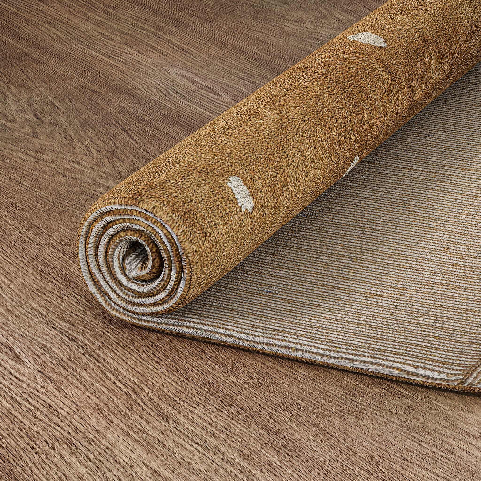 Handmade In India 100% Cotton Tufted Area Rug (Size 152 x 90 cm) - Brown