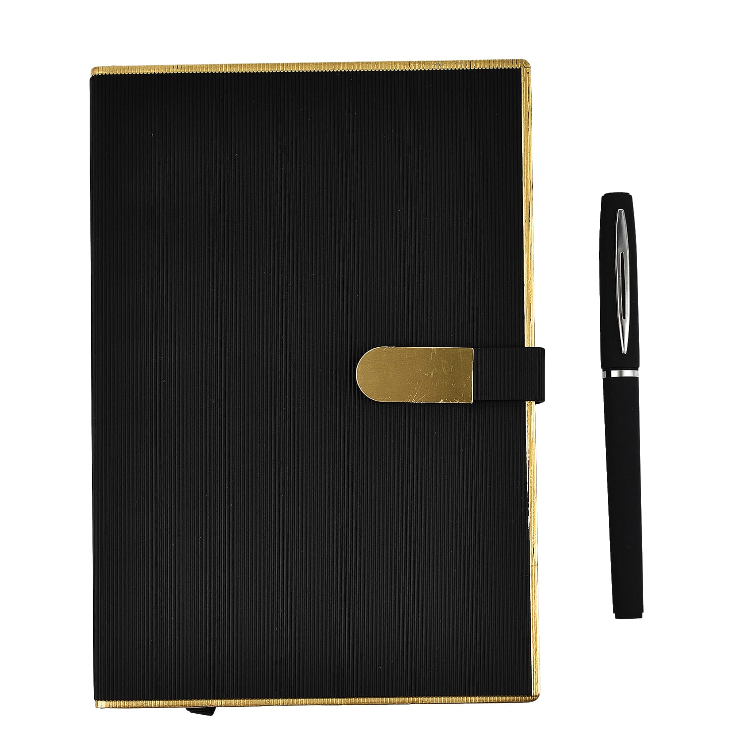 Luxury Notebook & Pen Set- Presented in a Gift Box - Gold