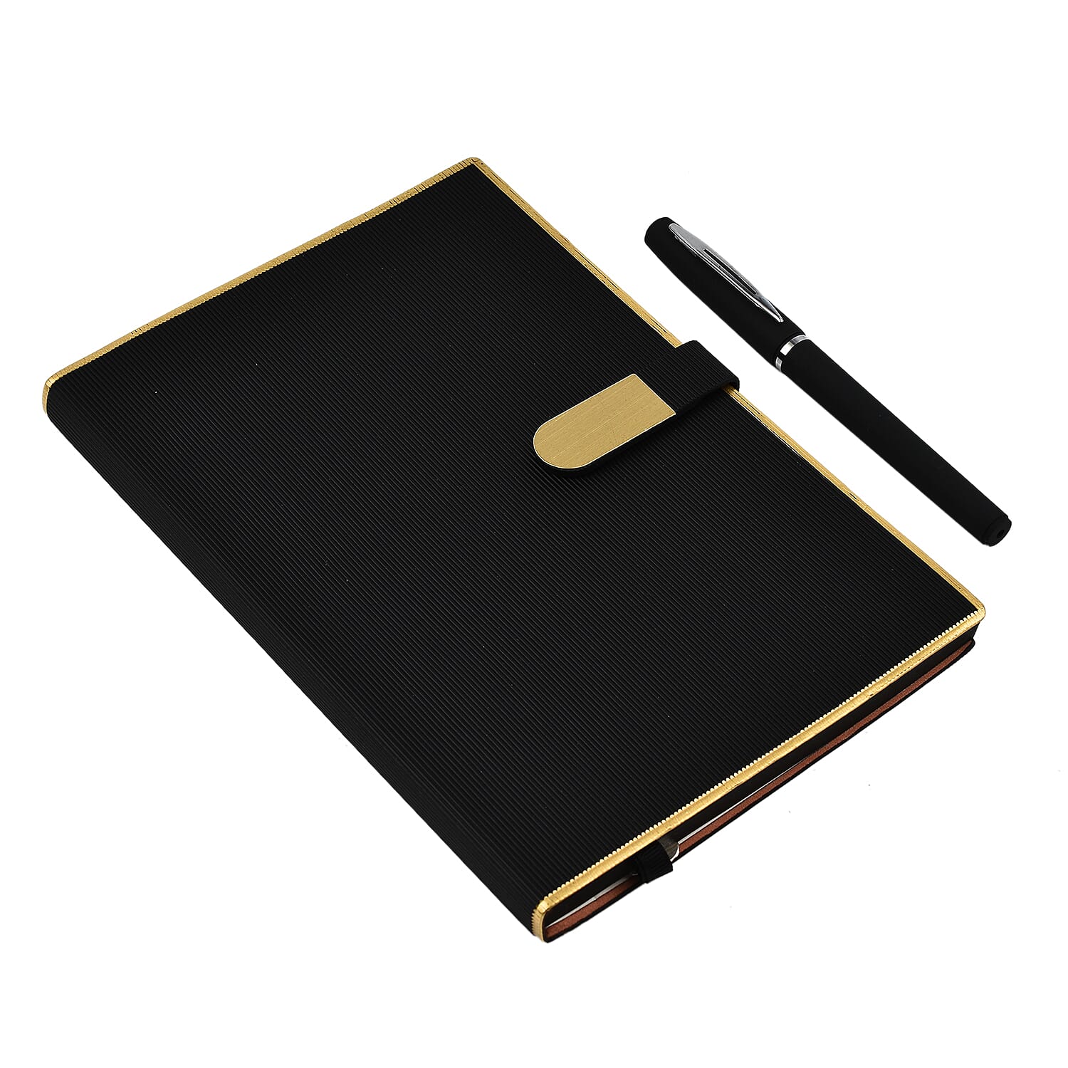 Luxury Notebook & Pen Set- Presented in a Gift Box - Gold