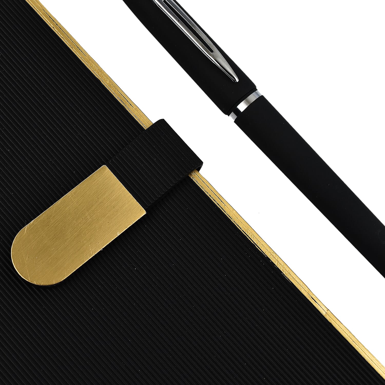 Luxury Notebook & Pen Set- Presented in a Gift Box - Gold