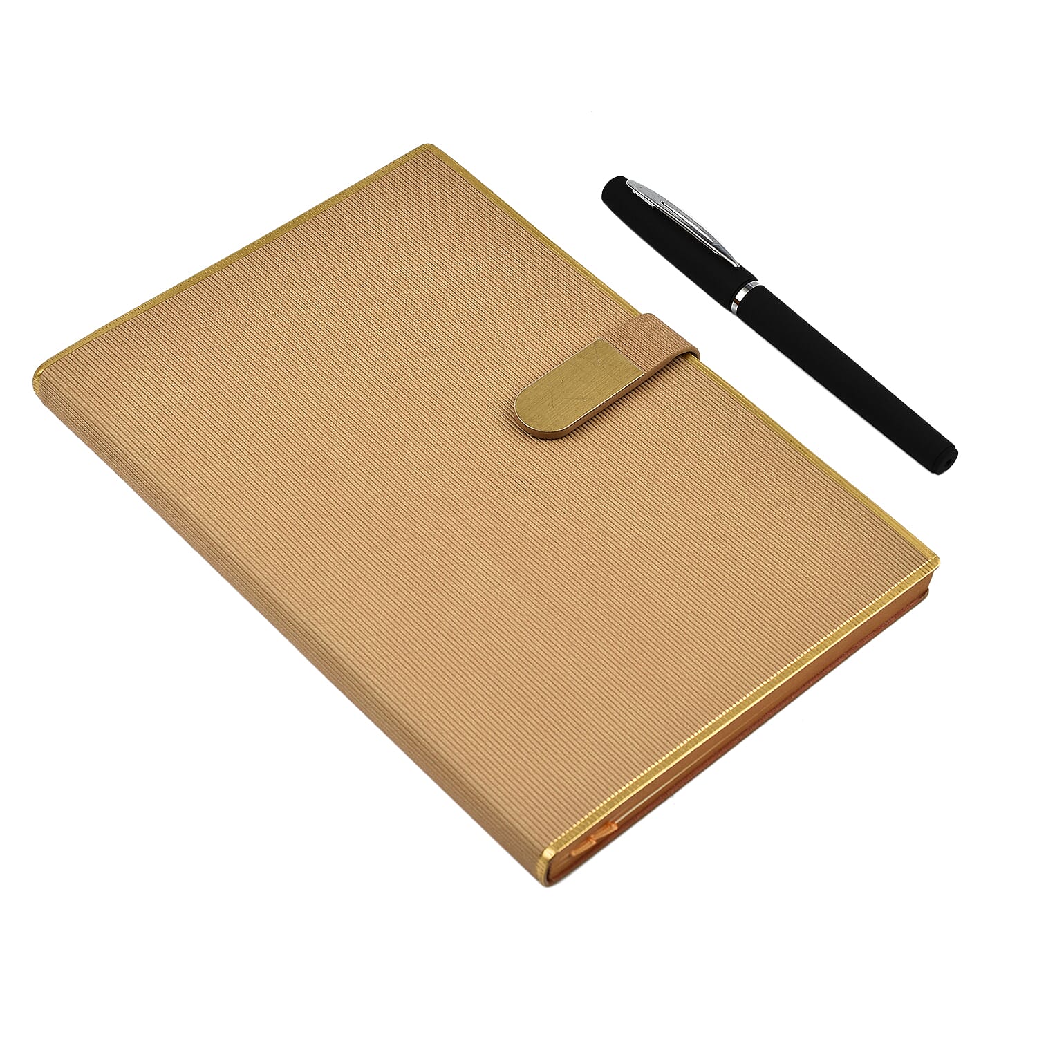 Luxury Notebook & Pen Set- Presented in a Gift Box - Gold