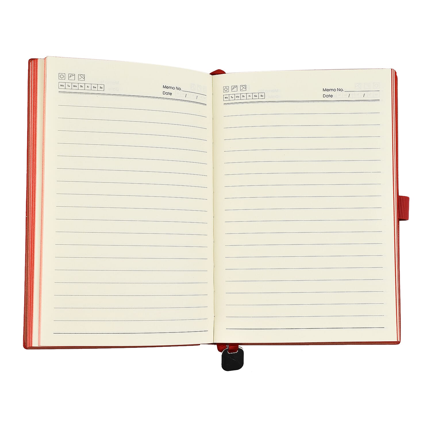 Luxury Notebook & Pen Set- Presented in a Gift Box - Red