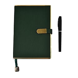 Luxury Notebook and Pen Set- Presented in a Gift Box - Black