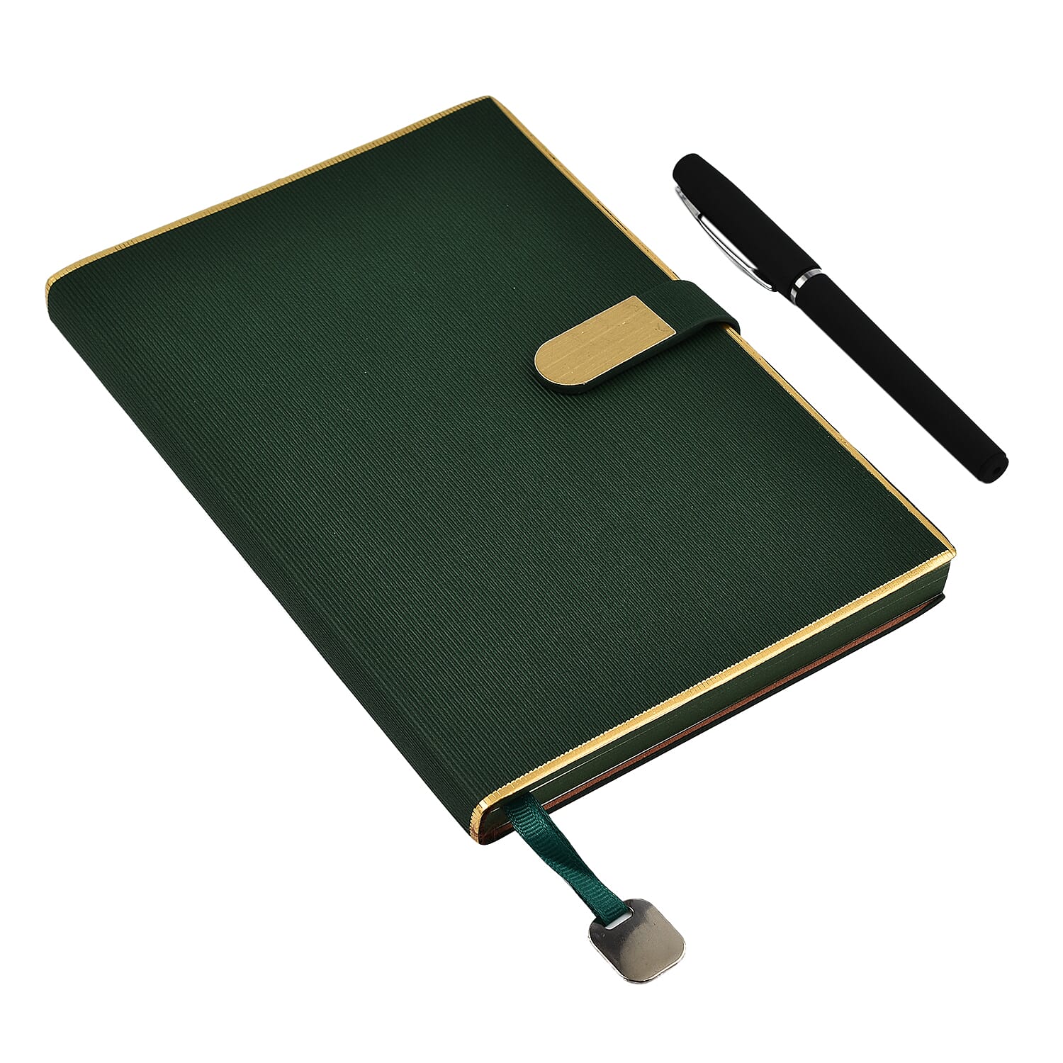 Luxury Notebook & Pen Set- Presented in a Gift Box - Green