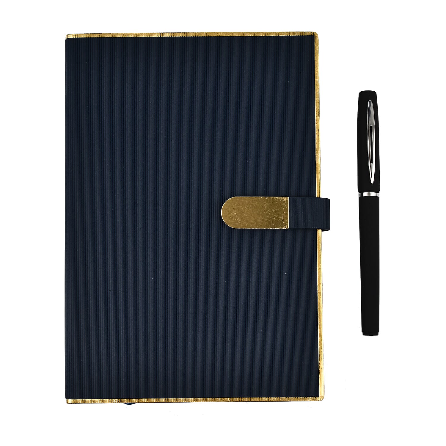 Luxury Notebook & Pen Set- Presented in a Gift Box - Blue
