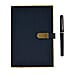 Luxury Notebook and Pen Set- Presented in a Gift Box - Gold