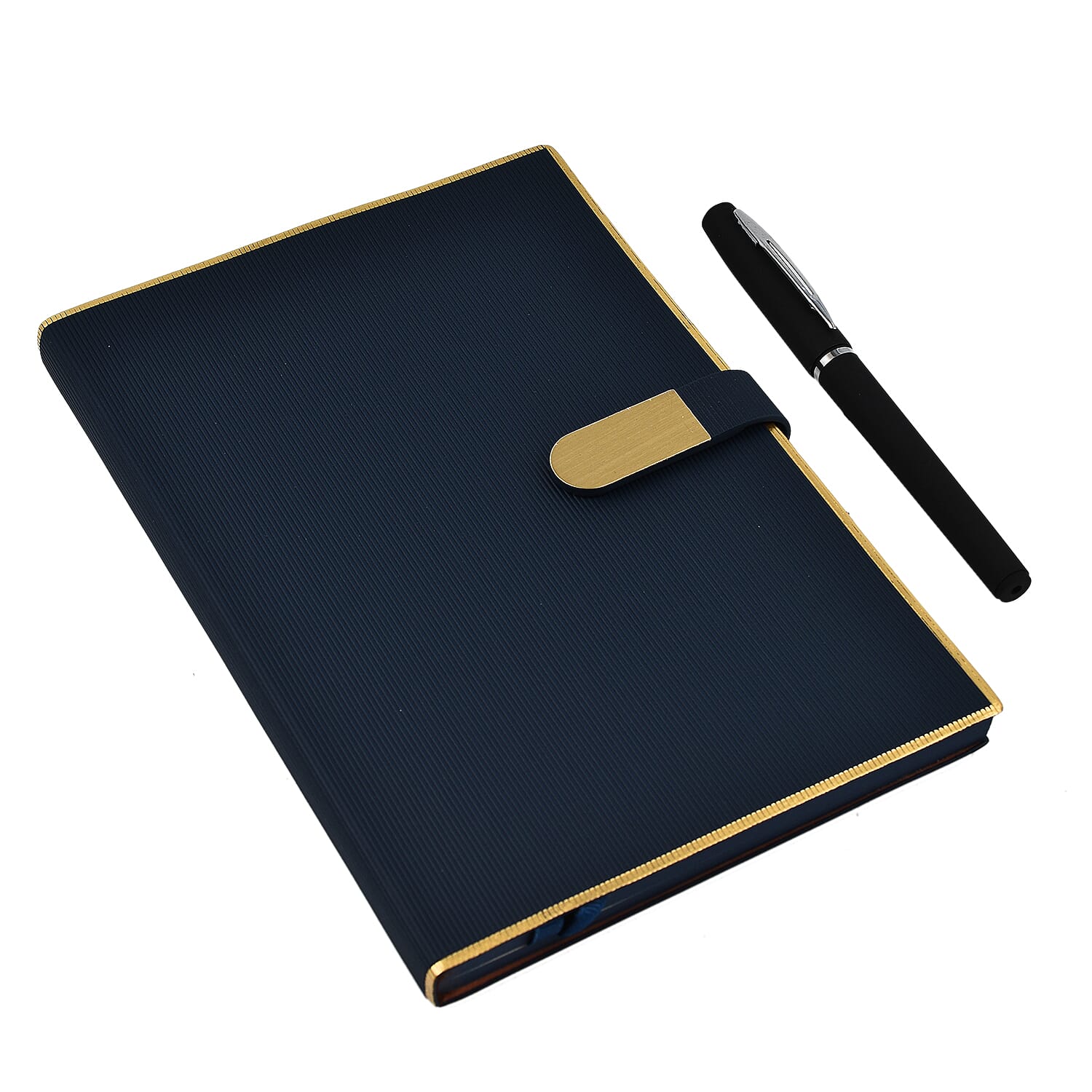 Luxury Notebook & Pen Set- Presented in a Gift Box - Blue