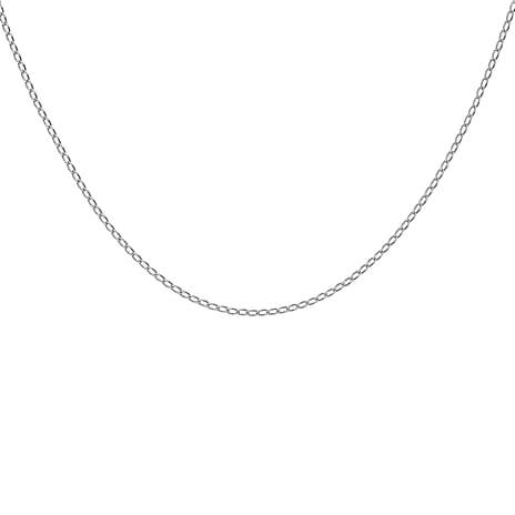 9K White Gold  Chain (Size - 16),  Gold Wt. 1 Gms
