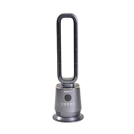 Energy Efficient 2-in-1 Ceramic Bladeless Heater with Fan Mode, 2 Heat Settings & Light Mode (1000W-2000W) With Remote