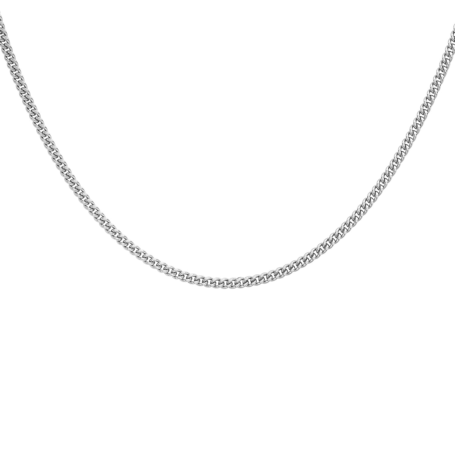 9K White Gold  Chain (Size - 18),  Gold Wt. 6.1 Gms