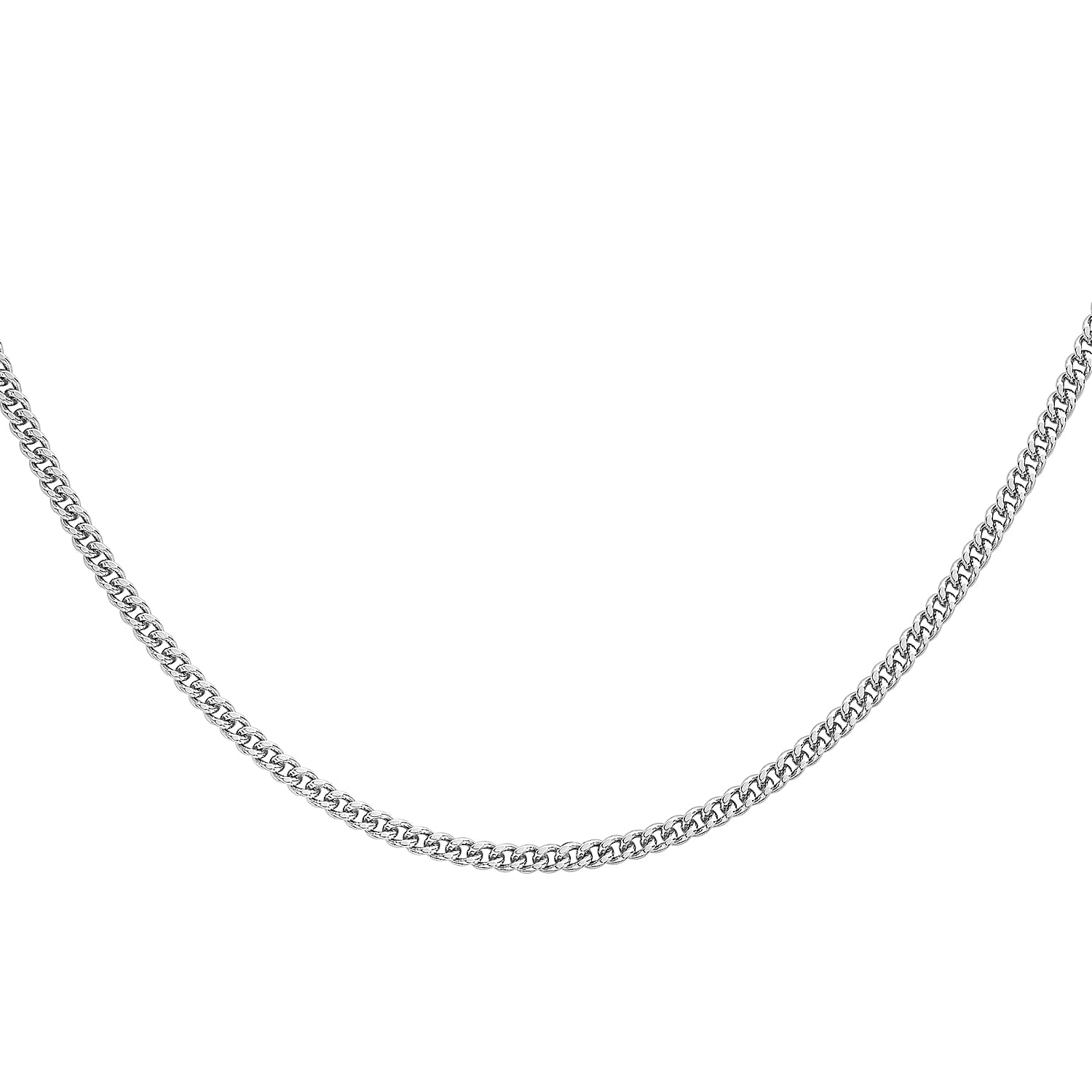 9K White Gold  Chain (Size - 18),  Gold Wt. 6.1 Gms