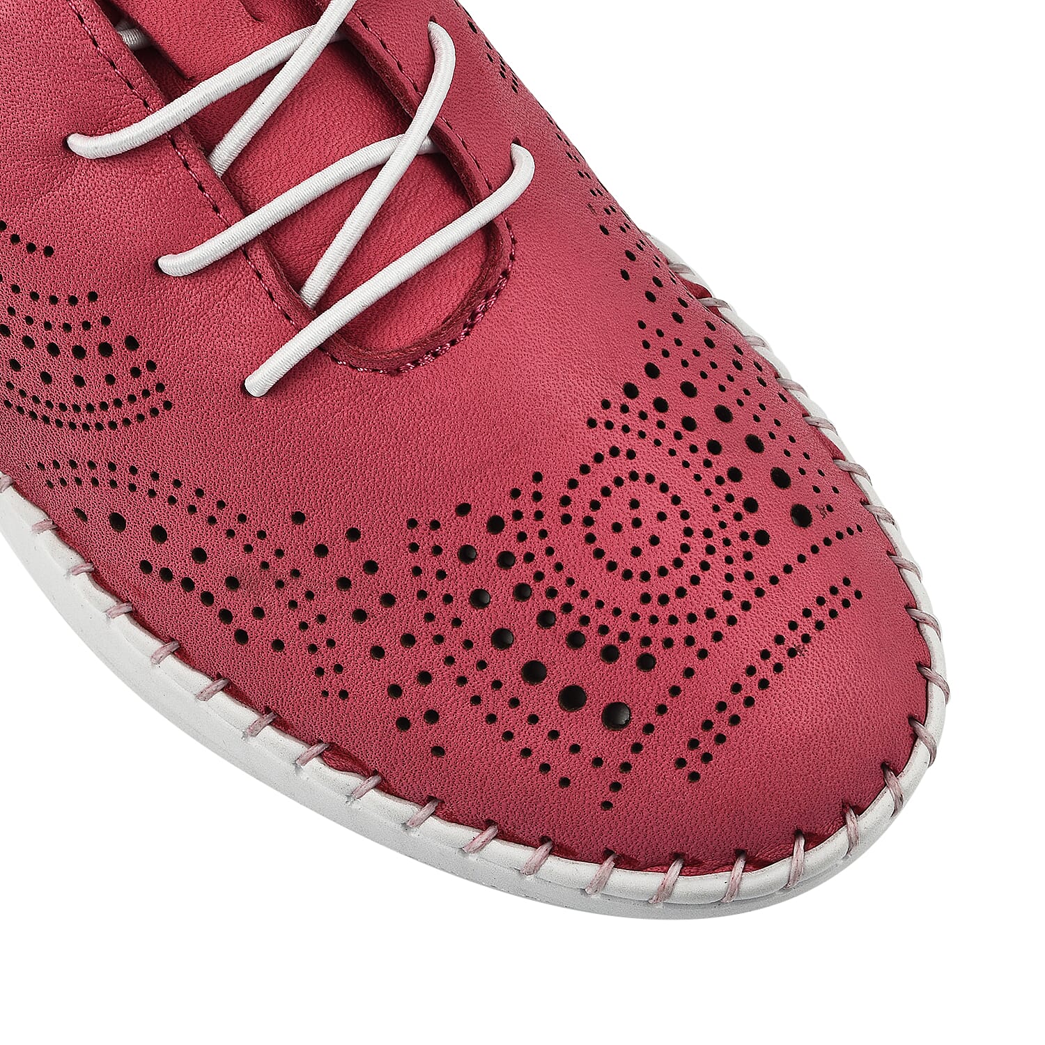 LOTUS Womens Katya Leather Trainers (Size 3) - Green