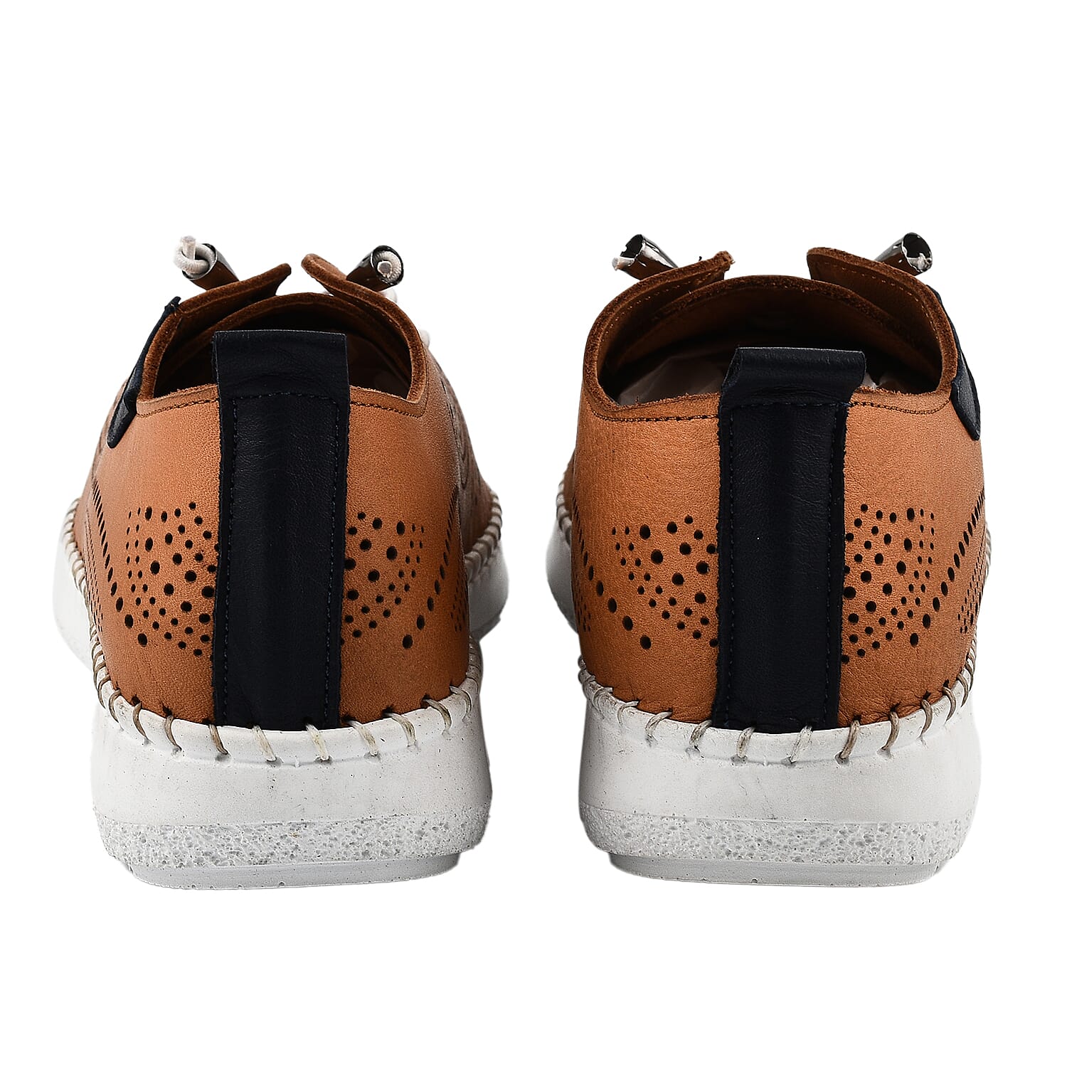 LOTUS Womens Katya Leather Trainers (Size 3) - Green